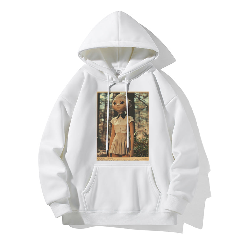 RIVER x ERIC®:【2024A/W】Hooded Sweat-ALIEN GIRL-1-350564