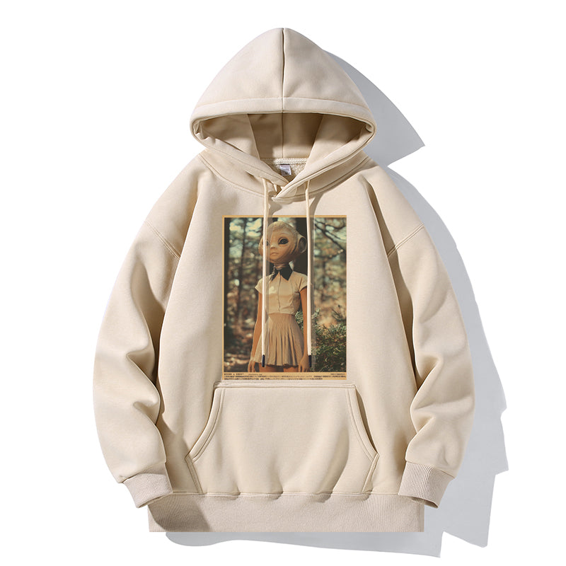 RIVER x ERIC®:【2024A/W】Hooded Sweat-ALIEN GIRL-1-350564