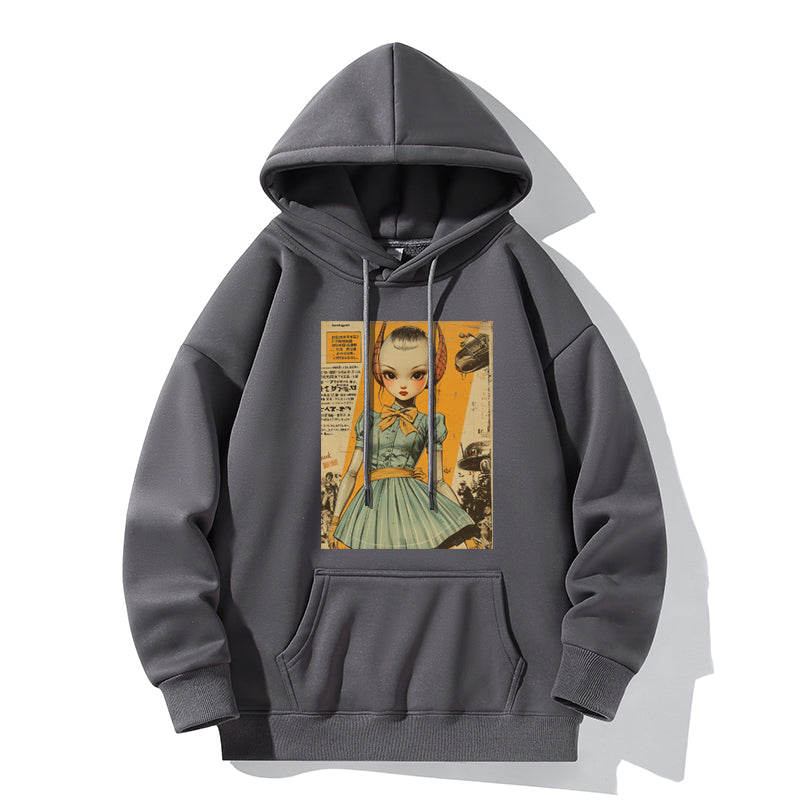 RIVER x ERIC®:【2024A/W】Hooded Sweat-ALIEN GIRL-2-350565