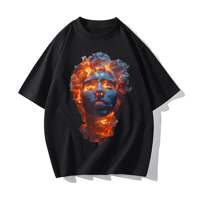 RIVER x ERIC®:t-shirt-Fire On Head-1-350418