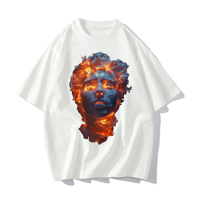 RIVER x ERIC®:t-shirt-Fire On Head-1-350418
