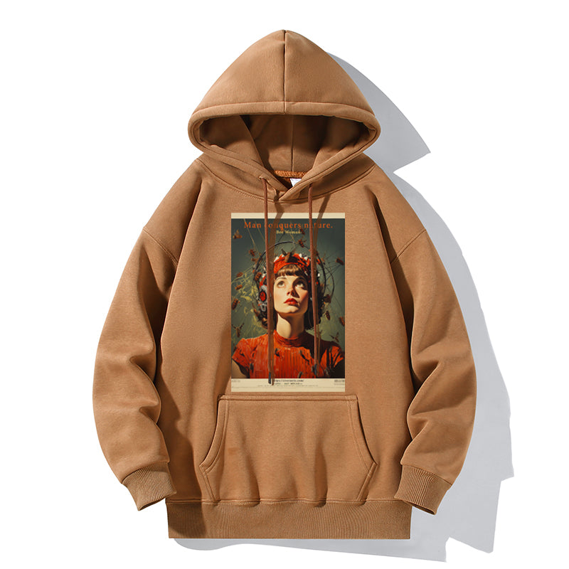 RIVER x ERIC®:Hooded Sweat-Bee Woman-350376