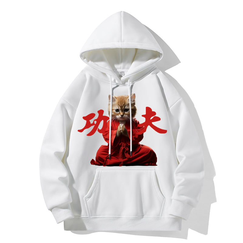 RIVER x ERIC®:Hooded Sweat-Cat Kung Fu Master-1-350372