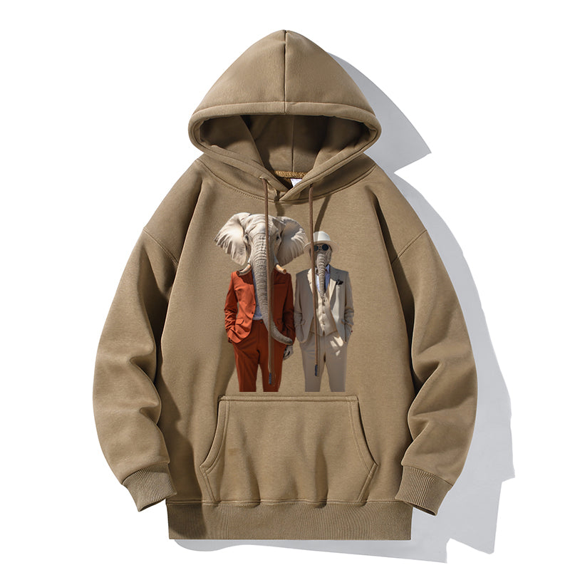 RIVER x ERIC®:Hooded Sweat-Elephant Men-1-350346