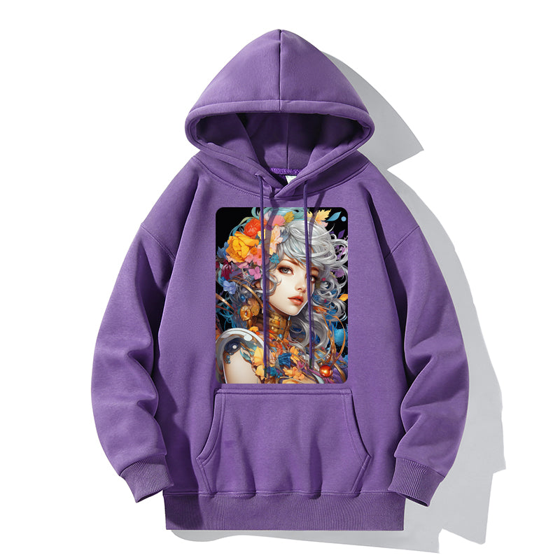 RIVER x ERIC®:Hooded Sweat-Flower Elf-350353