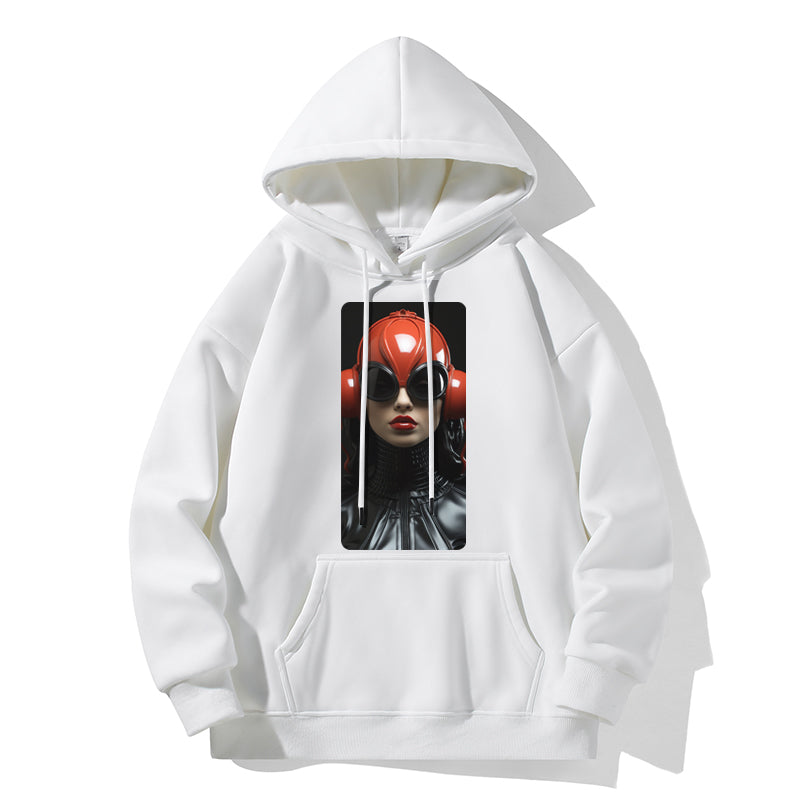 RIVER x ERIC®:Hooded Sweat-Girl Robot-5-350336