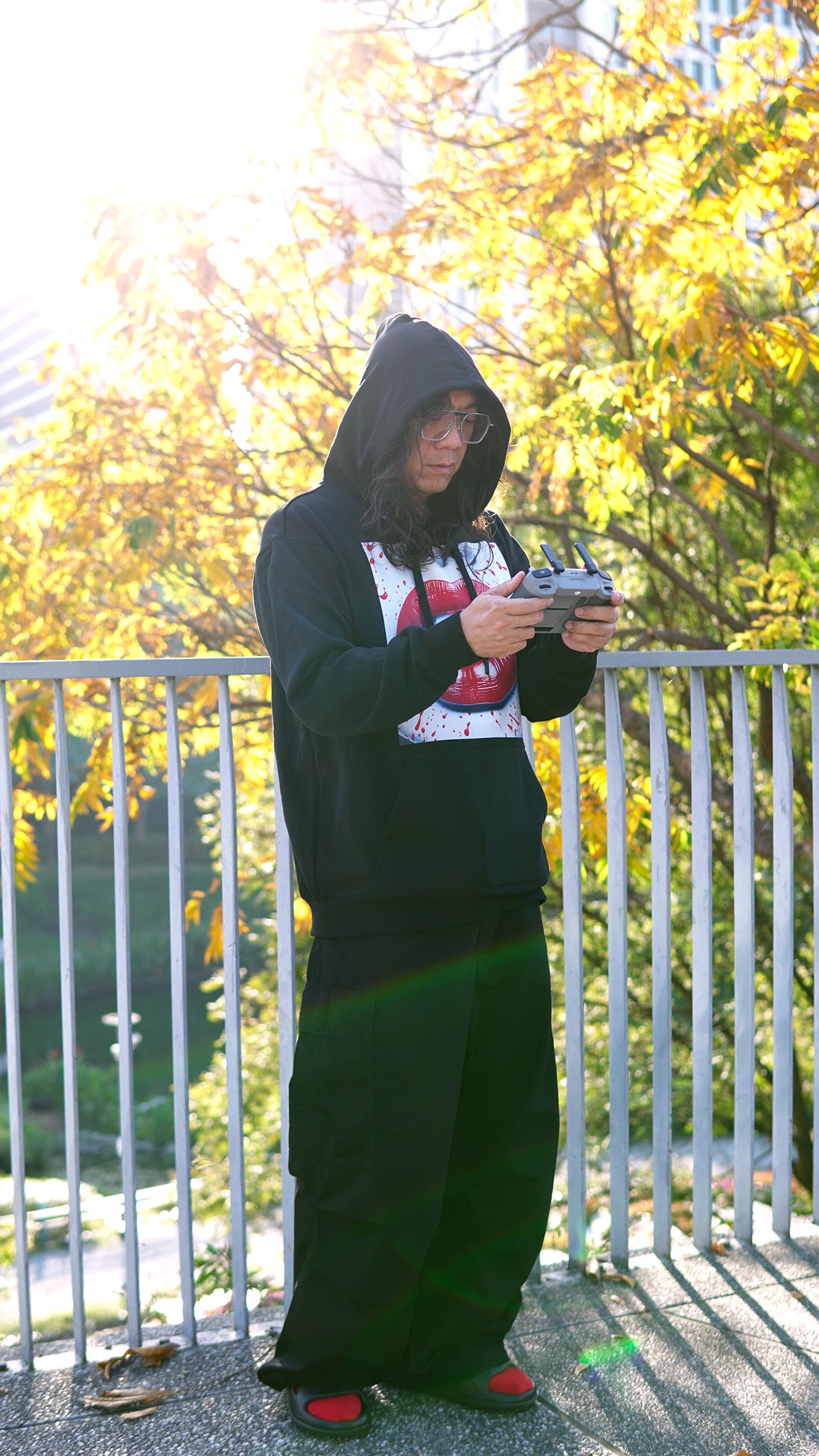 RIVER x ERIC®:Hooded Sweat-Lips-350325