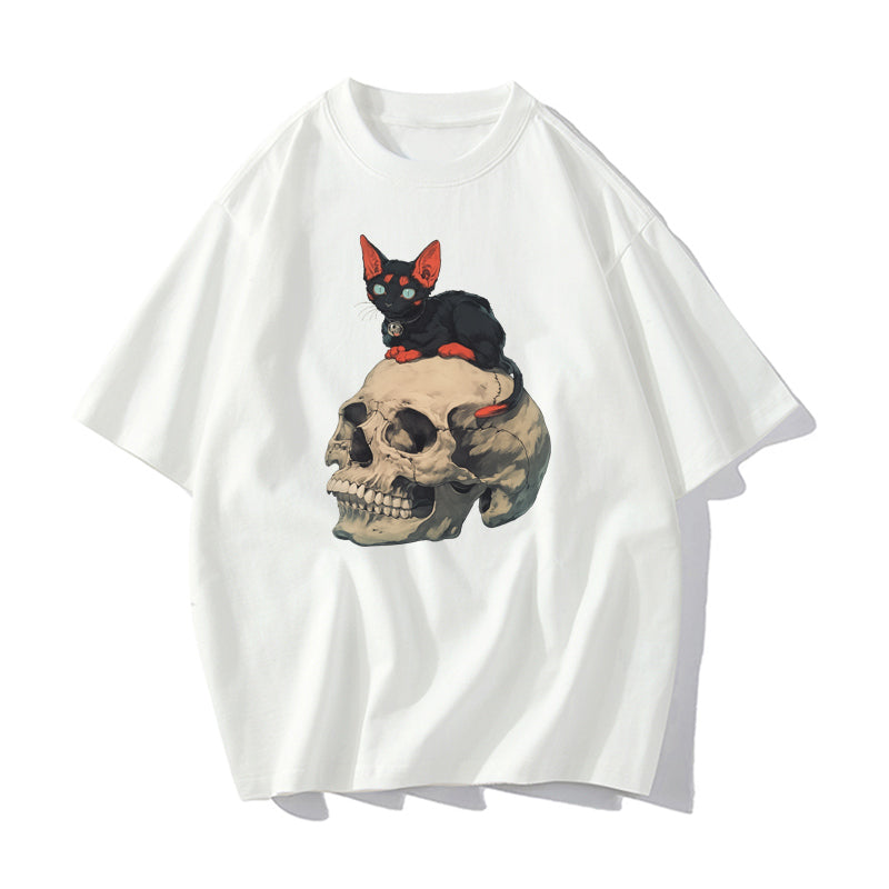 RIVER x ERIC®:t-shirt-Necrocat-350584