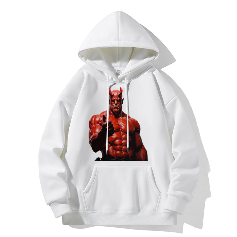 RIVER x ERIC®:Hooded Sweat-Red Devil-350347