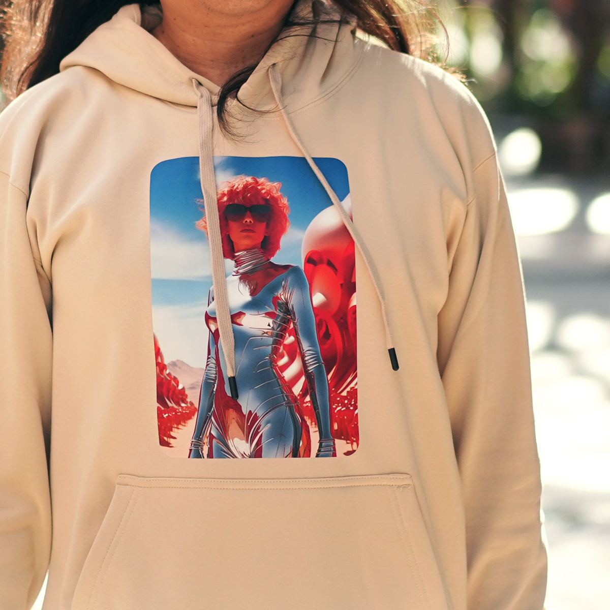 RIVER x ERIC®:Hooded Sweat-Silver Woman-1-350368