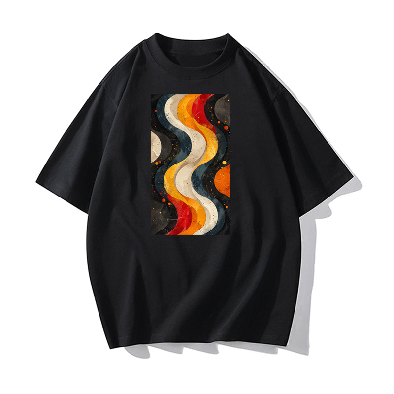 RIVER x ERIC®:t-shirt- Wavy Lines-350480