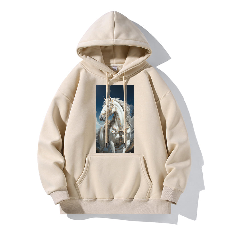 RIVER x ERIC®:Hooded Sweat-white warhorse-350381