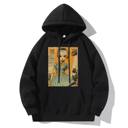 RIVER x ERIC®：【2024A/W】Hooded Sweat-ALIEN GIRL-2-350565