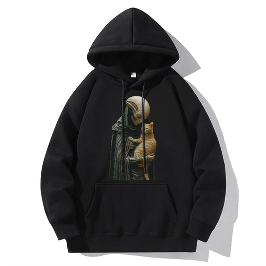 RIVER x ERIC®：Hooded Sweat-Alien Holding A Cat-1-350403