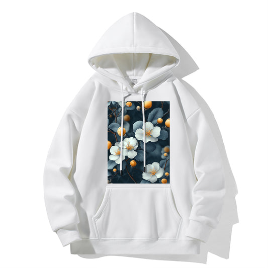 RIVER x ERIC®：【2024A/W】Hooded Sweat-Apple Blossoms-350540