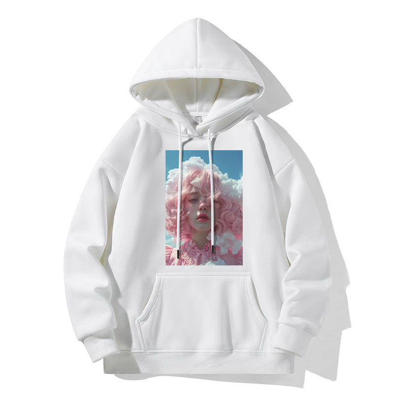 RIVER x ERIC®：【2024A/W】Hooded Sweat-Cloud Girl-350571