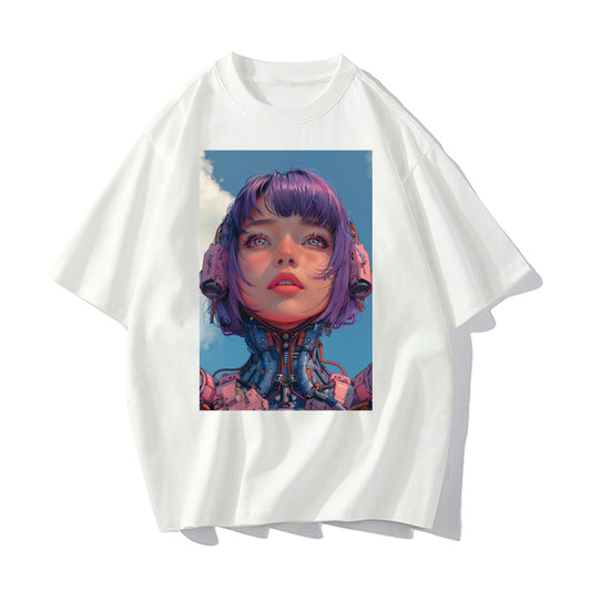 RIVER x ERIC®：t-shirt-Cyberpunk Girl-1-350410