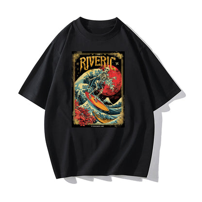 RIVER x ERIC®：t-shirt-skeleton surfing-1-350516