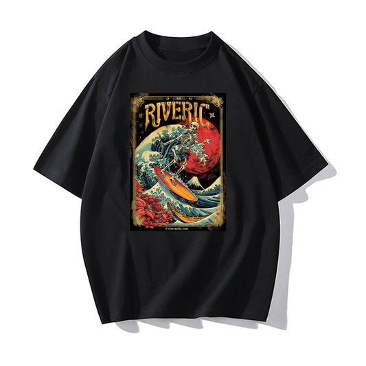RIVER x ERIC®：t-shirt-skeleton surfing-1-350516