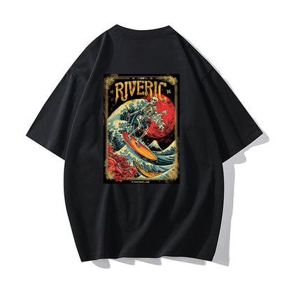RIVER x ERIC®：t-shirt-skeleton surfing-1-350516