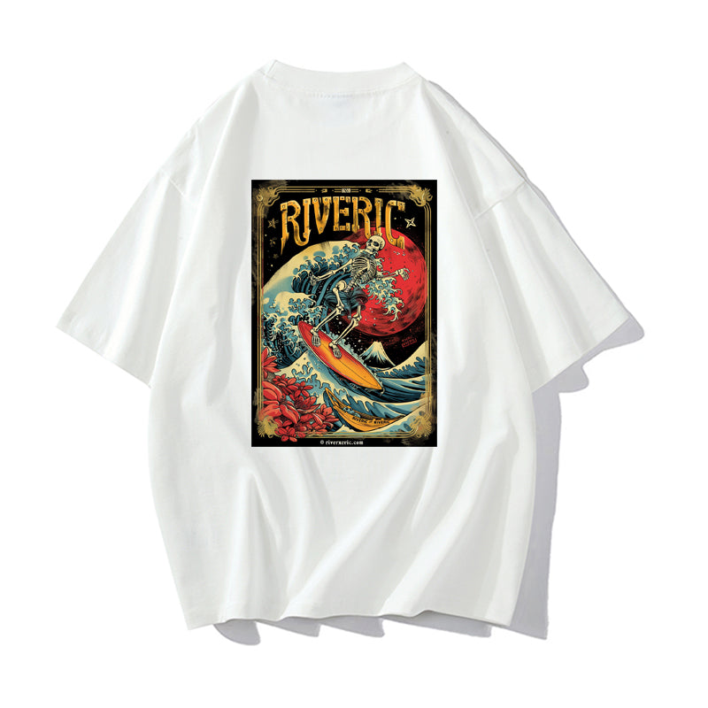 RIVER x ERIC®：t-shirt-skeleton surfing-1-350516