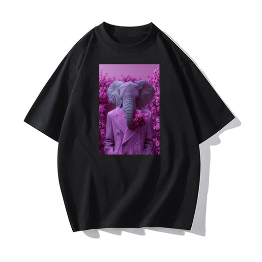 RIVER x ERIC®：t-shirt-Elephant In A Purple Suit-1-350438