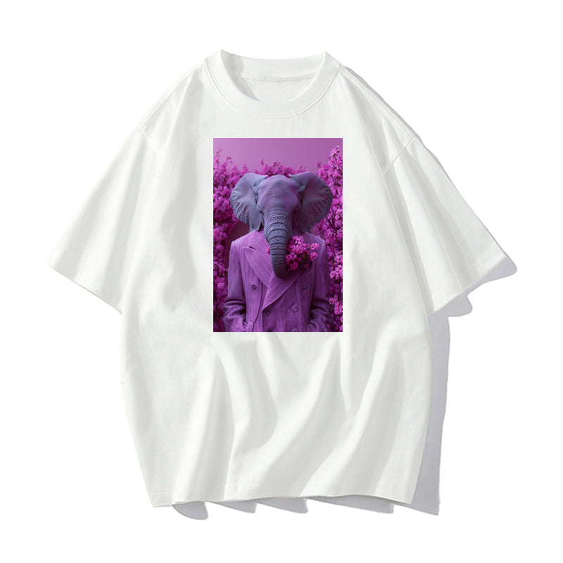 RIVER x ERIC®：t-shirt-Elephant In A Purple Suit-1-350438