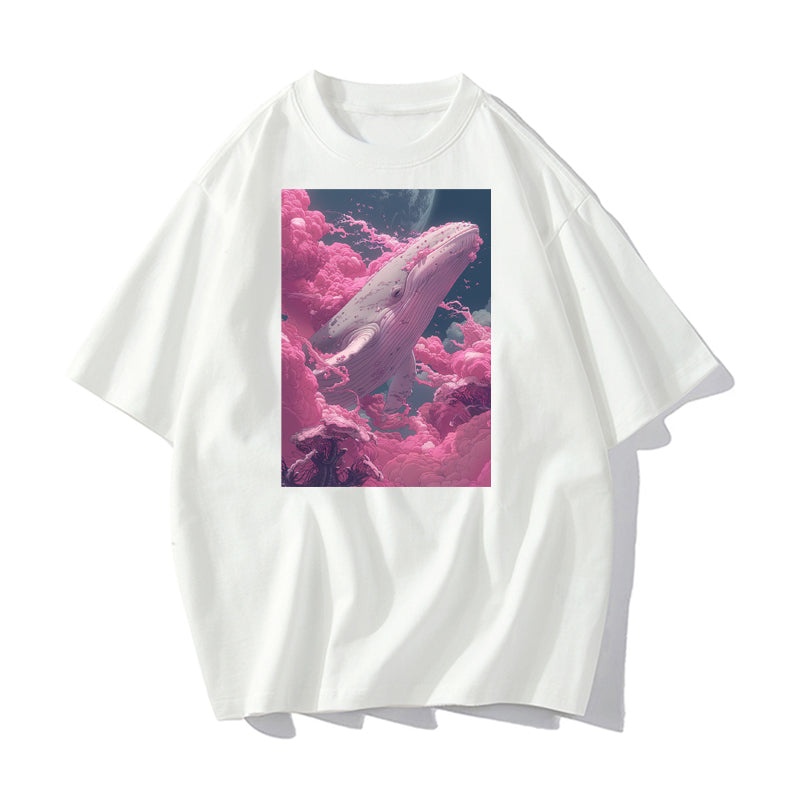 RIVER x ERIC®：t-shirt-Flying Whale-1-350428