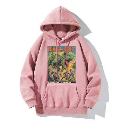 RIVER x ERIC®：【2024A/W】Hooded Sweat-Green Dinosaur-350537