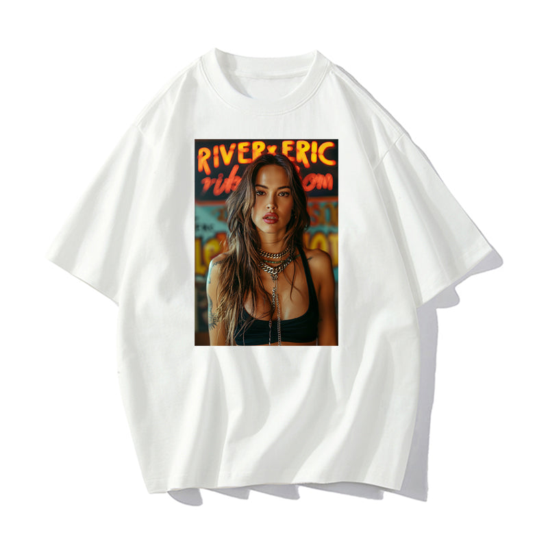 RIVER x ERIC®：t-shirt-HOT GIRL-350526