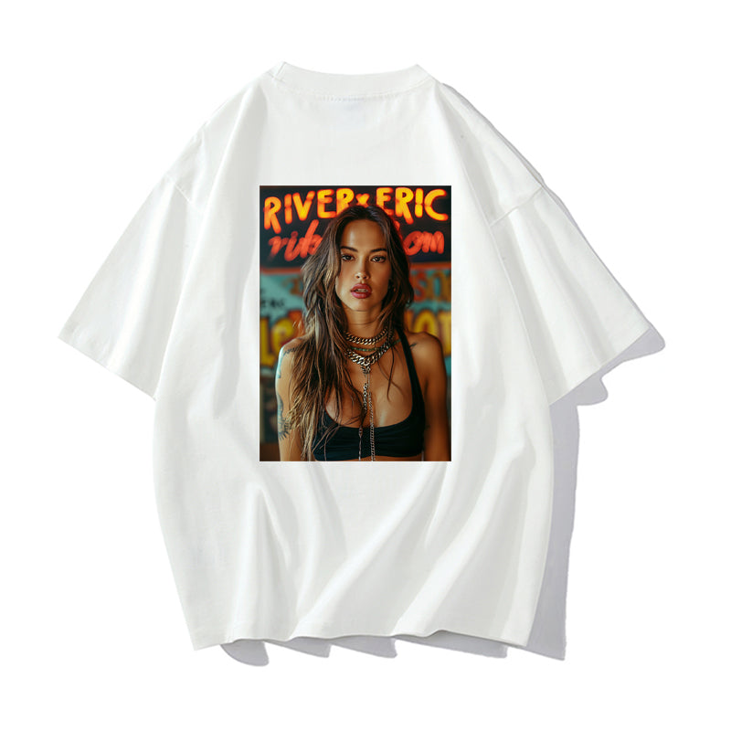 RIVER x ERIC®：t-shirt-HOT GIRL-350526