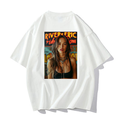 RIVER x ERIC®：t-shirt-HOT GIRL-350526