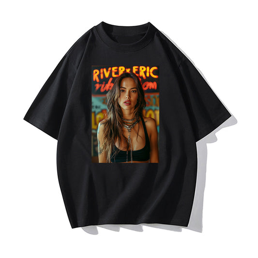 RIVER x ERIC®：t-shirt-HOT GIRL-350526