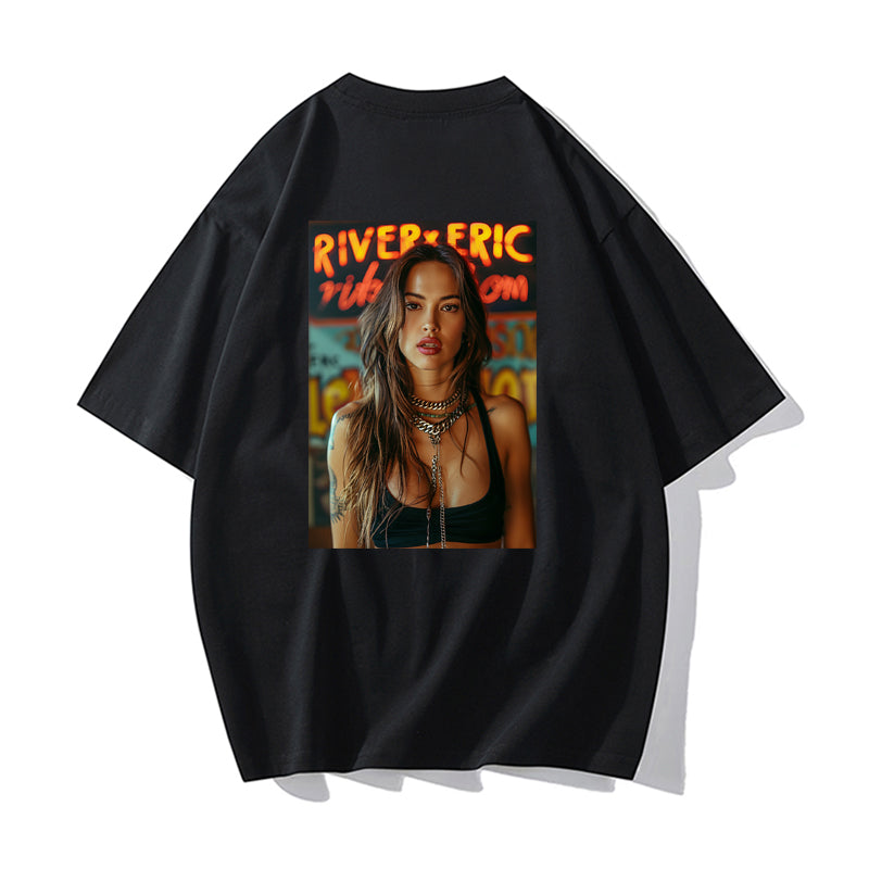 RIVER x ERIC®：t-shirt-HOT GIRL-350526