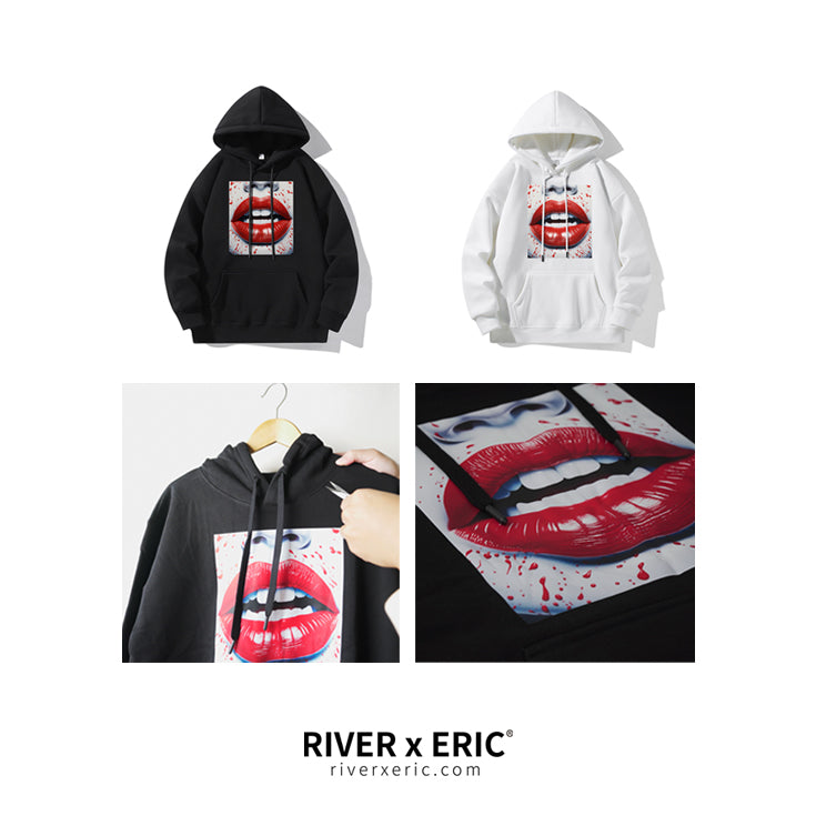 RIVER x ERIC®：Hooded Sweat-Lips-350325