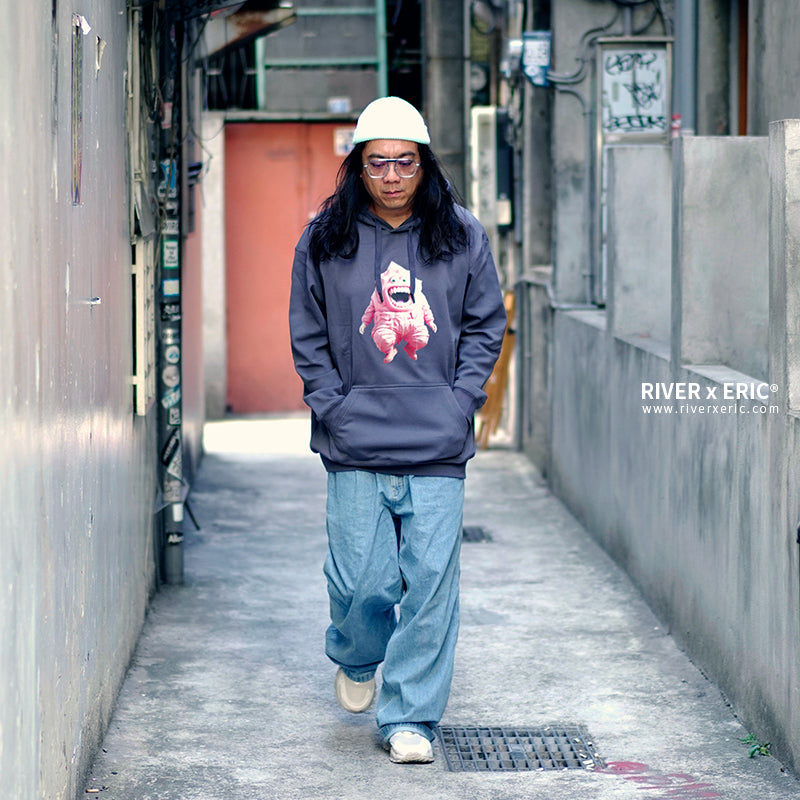 RIVER x ERIC®：Hooded Sweat-Pink Little Monster-1-350342