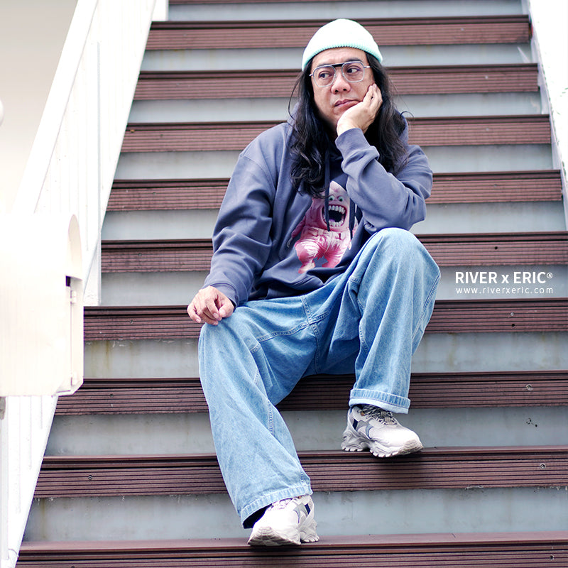 RIVER x ERIC®：Hooded Sweat-Pink Little Monster-1-350342