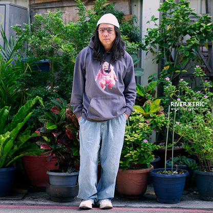 RIVER x ERIC®：Hooded Sweat-Pink Little Monster-1-350342