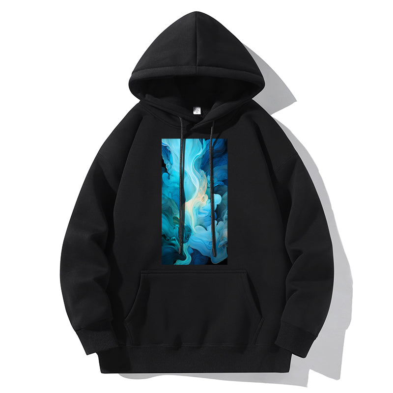 RIVER x ERIC®：Hooded Sweat-Mystical Black and Blue-350356
