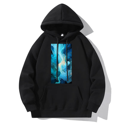 RIVER x ERIC®：Hooded Sweat-Mystical Black and Blue-350356
