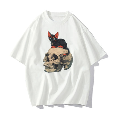 RIVER x ERIC®：t-shirt-Necrocat-350584