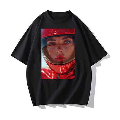 RIVER x ERIC®：t-shirt-Red Shiny Latex Bodysuit-1-350413