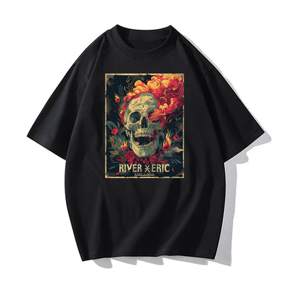 RIVER x ERIC®：t-shirt-Skull-2-350495