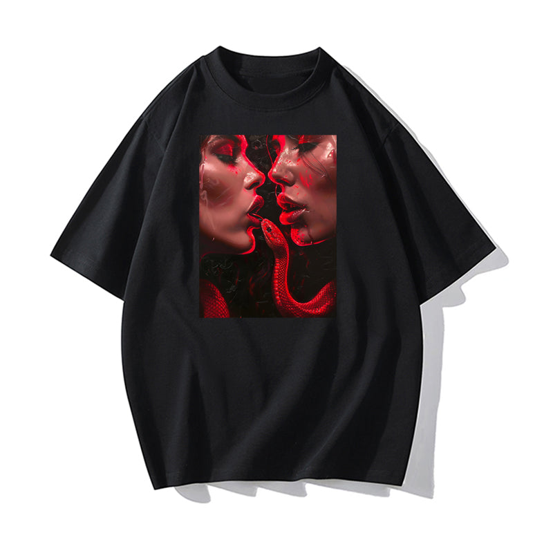 RIVER x ERIC®：t-shirt-Snake Kiss-1-350464