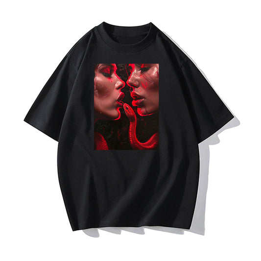 RIVER x ERIC®：t-shirt-Snake Kiss-1-350464
