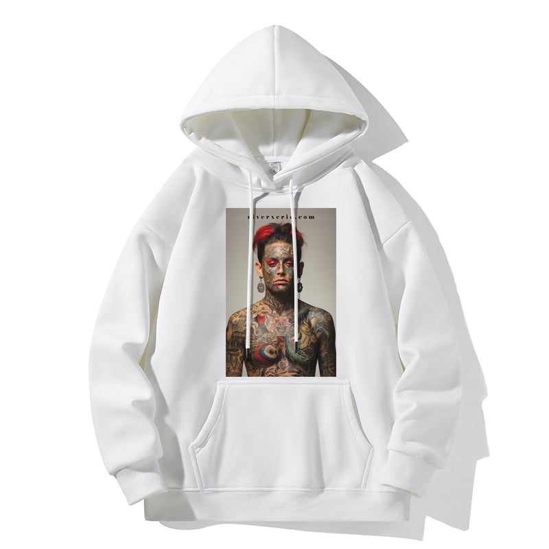 RIVER x ERIC®：Hooded Sweat-Tattoo Man-1-350357