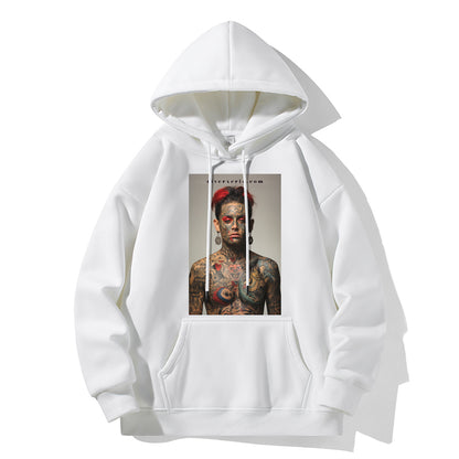 RIVER x ERIC®：Hooded Sweat-Tattoo Man-1-350357