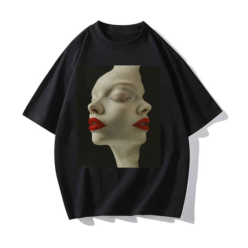 RIVER x ERIC®：t-shirt-Two-faced person-350579