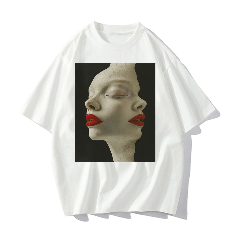 RIVER x ERIC®：t-shirt-Two-faced person-350579