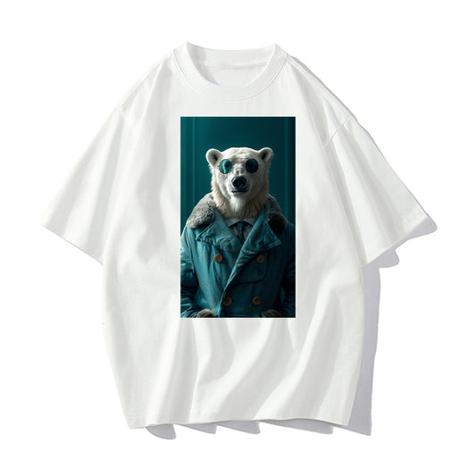 RIVER x ERIC®：t-shirt- White Polar Bear-1-350437